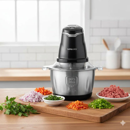 Procesador Picador de Alimentos 2L, ¡Pica, Muele y Tritura en Segundos!