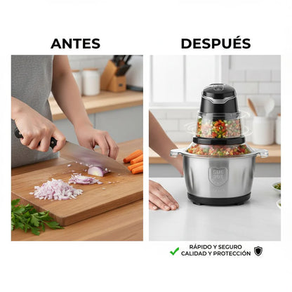 Procesador Picador de Alimentos 2L, ¡Pica, Muele y Tritura en Segundos!