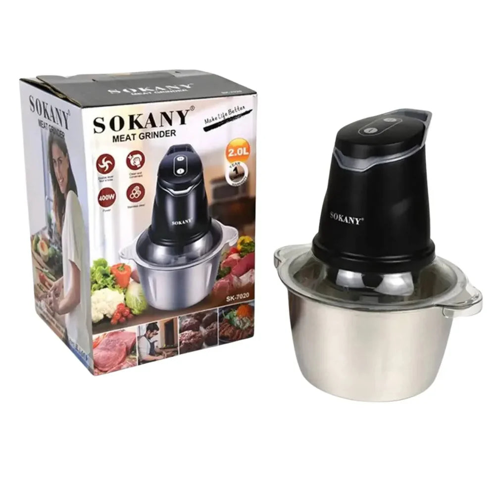 Procesador Picador de Alimentos 2L, ¡Pica, Muele y Tritura en Segundos!